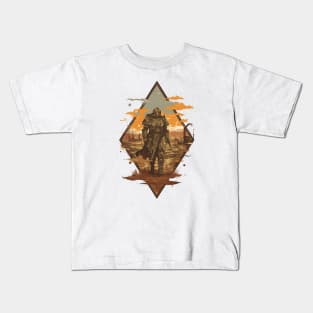 Enter the Wasteland - Diamond Frame - Post Apocalyptic Kids T-Shirt